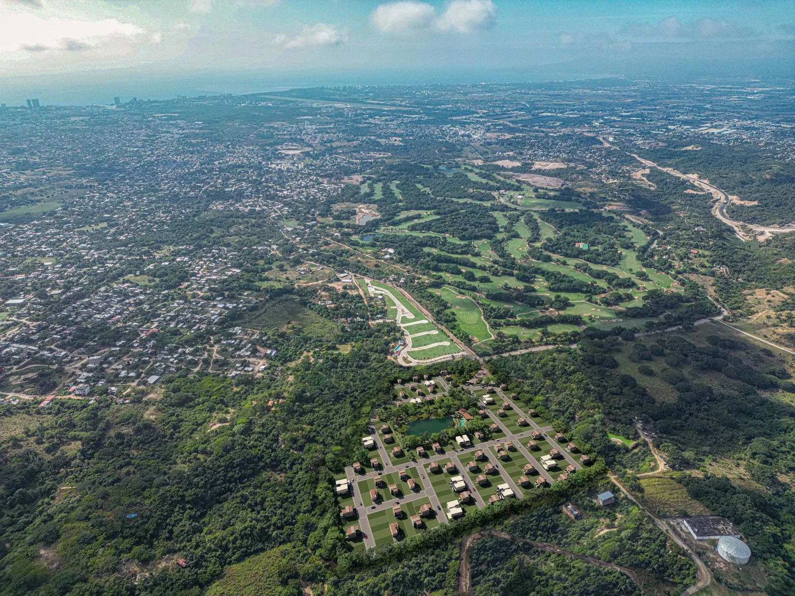 Vista aérea de Villas del Pirulí